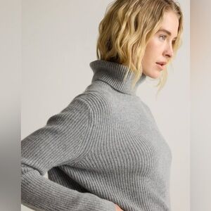 Quince Mongolian Cashmere Fisherman Turtleneck